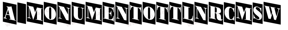 a_MonumentoTtlNrCmSw Bold字体转换